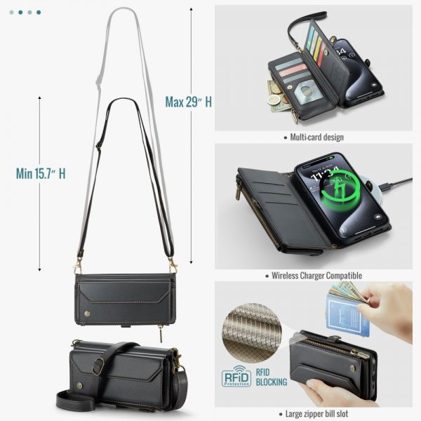 CaseMe iPhone 16 Pro Etui C36 Serie Sort
