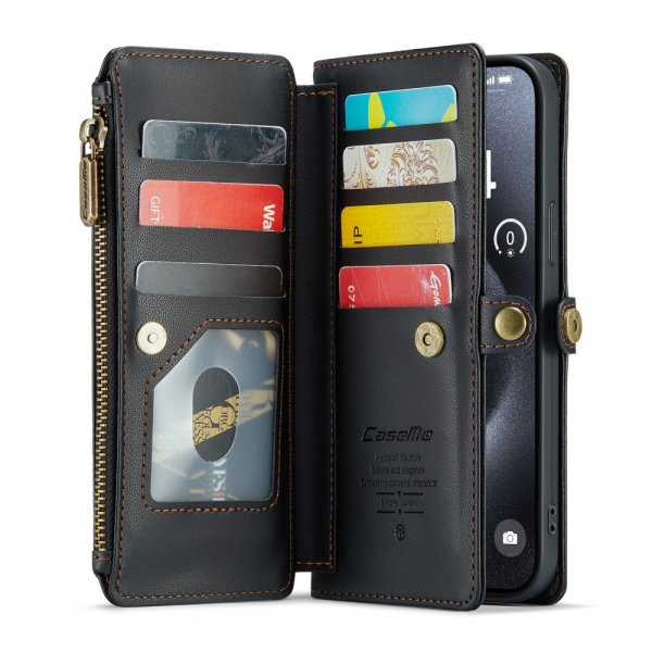 CaseMe iPhone 16 Pro Etui C36 Serie Sort
