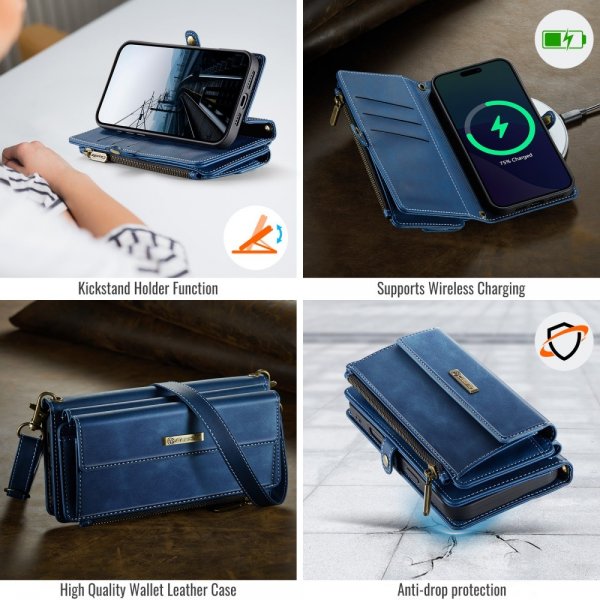 CaseMe iPhone 16 Pro Cover C39 Serie Blå