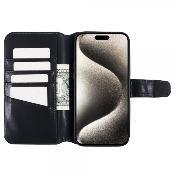 Nordic Covers iPhone 16 Pro Cover MagLeather Raven Black