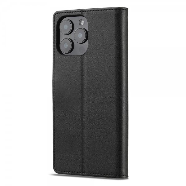 Lc.Imeeke iPhone 16 Pro Cover med Kortlomme Standerfunktion Sort