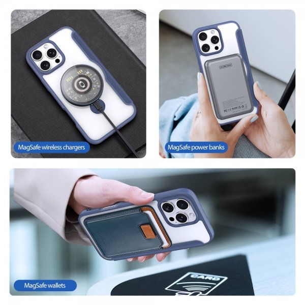 Dux Ducis iPhone 16 Pro Cover Skin X Pro Series Kickstand MagSafe Blå