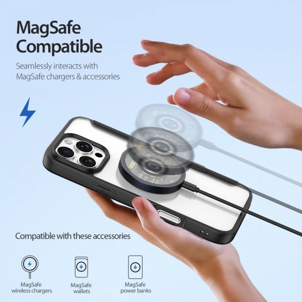 Dux Ducis iPhone 16 Pro Cover Skin X Pro Series MagSafe Sort