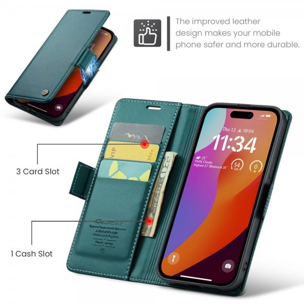 CaseMe iPhone 16 Pro Max Cover 023 Series Grøn