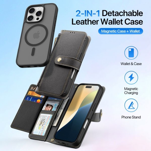 Dux Ducis iPhone 16 Pro Max Cover 2-i-1 Lawa Series MagSafe Sort