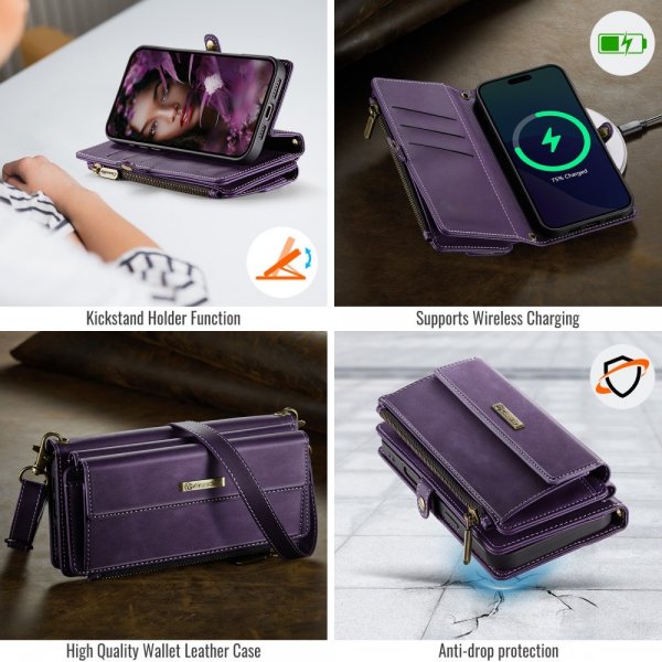 CaseMe iPhone 16 Pro Max Cover C39 Series Lilla