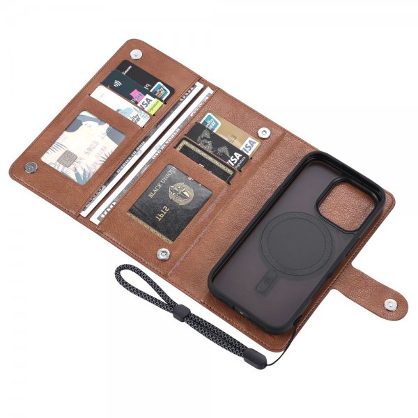 VILI iPhone 16 Pro Max Etui med Aftagelig Skal GV Series MagSafe Brun