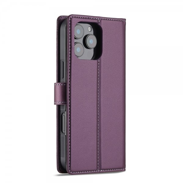 Lc.Imeeke iPhone 16 Pro Max Etui med Aftageligt Cover L2 Series MagSafe Lilla