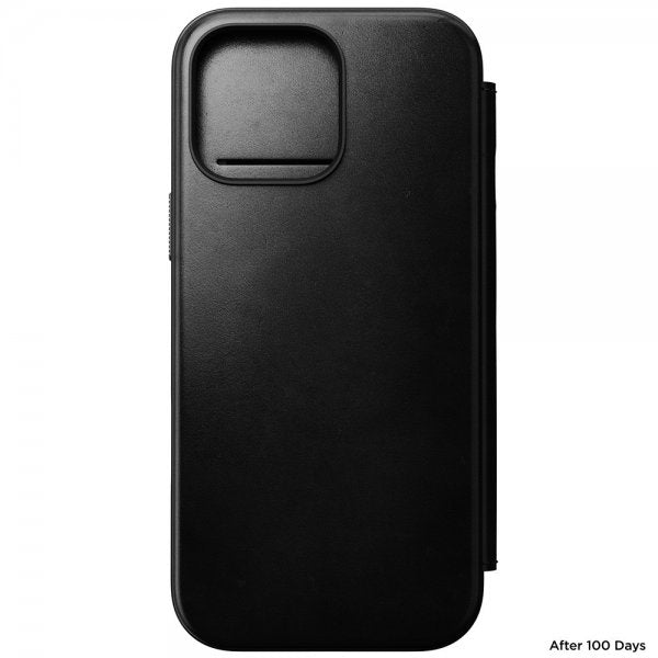 Nomad iPhone 16 Pro Max Cover Modern Læder Folio Horween Sort