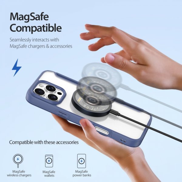 Dux Ducis iPhone 16 Pro Max Cover Skin X Pro Series MagSafe Blå