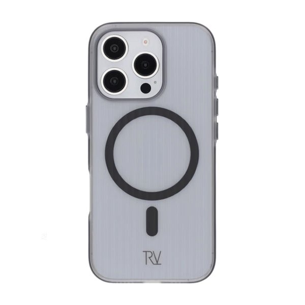 Rvelon iPhone 16 Pro Max Cover Bølget MagSafe Sort