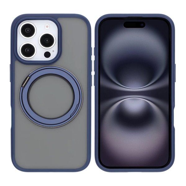 iPhone 16 Pro Max Cover Roterbart MagSafe Stativ Blå