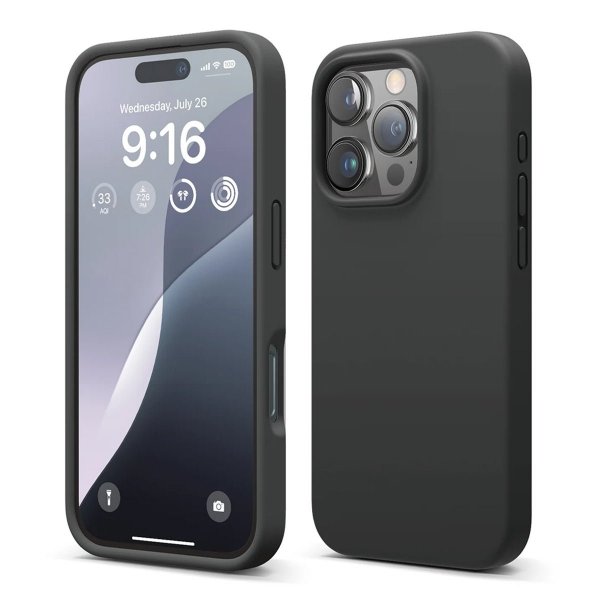 Rvelon iPhone 16 Pro Max Cover Silikone Sort