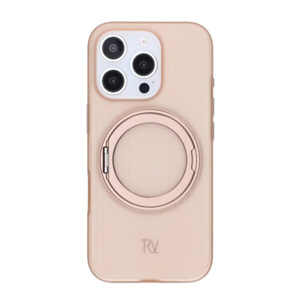 Rvelon iPhone 16 Pro Max Cover Drejeligt MagSafe Stativ Hvid