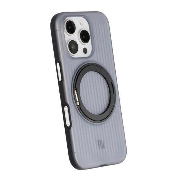 Rvelon iPhone 16 Pro Max Cover Drejeligt MagSafe Stander Sort