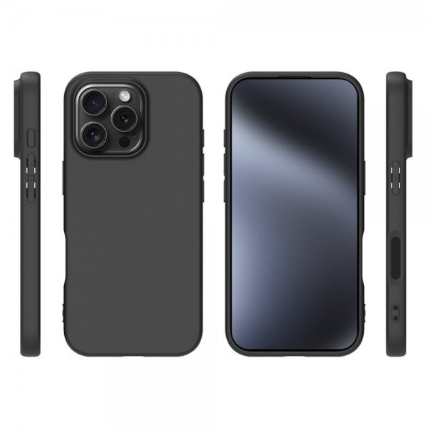 Nordic Covers iPhone 16 Pro Max Cover Feather Series Raven Black