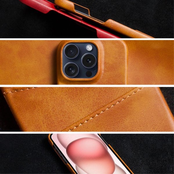 iPhone 16 Pro Max Cover med to Kortlommer Sort
