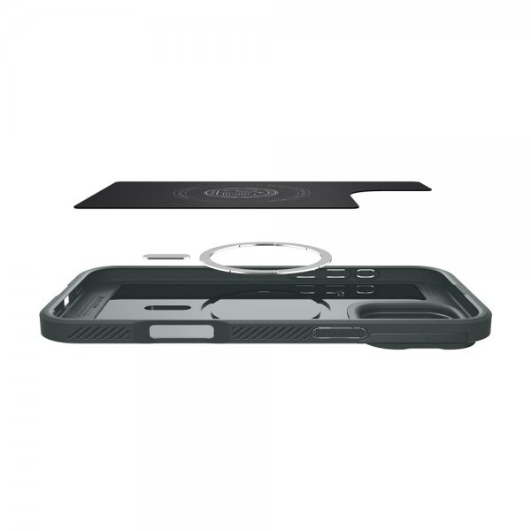 Spigen iPhone 16 Pro Max Cover Optik Armor MagFit Abyss Green