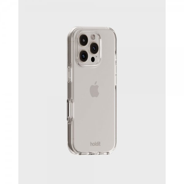 holdit iPhone 16 Pro Max Cover Seethru Hvid