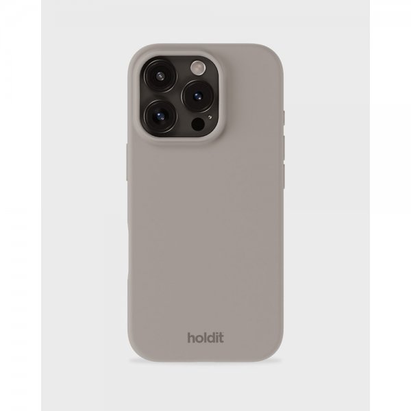 holdit iPhone 16 Pro Max Cover Silikone Taupe