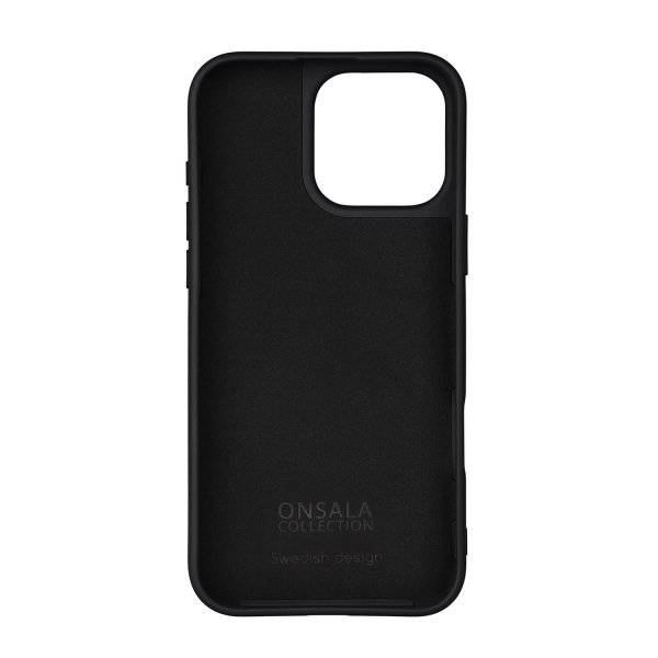 Onsala iPhone 16 Pro Max Cover Silikonefølelse Sort