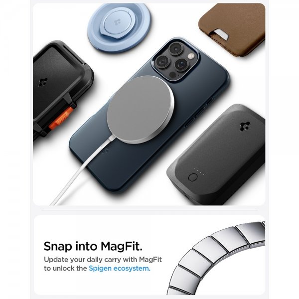 Spigen iPhone 16 Pro Max Cover Thin Fit MagFit Metal Slate