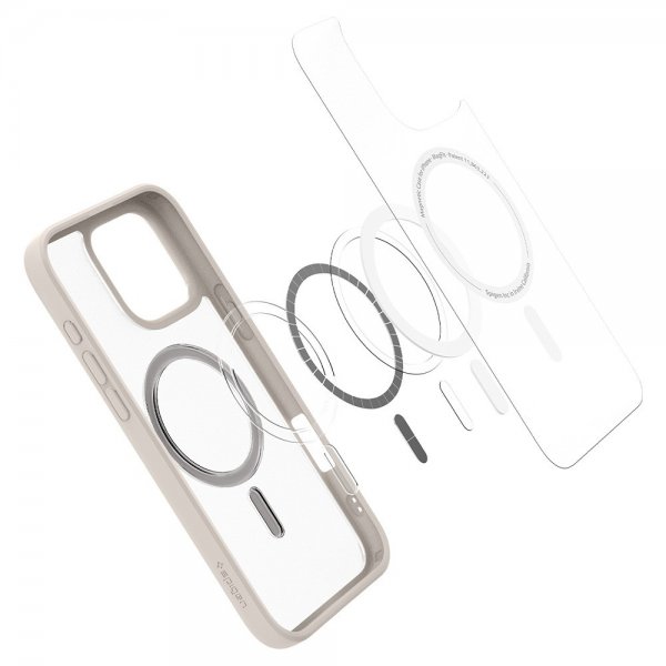 Spigen iPhone 16 Pro Max Cover Ultra Hybrid MagFit Frost Natural Titanium