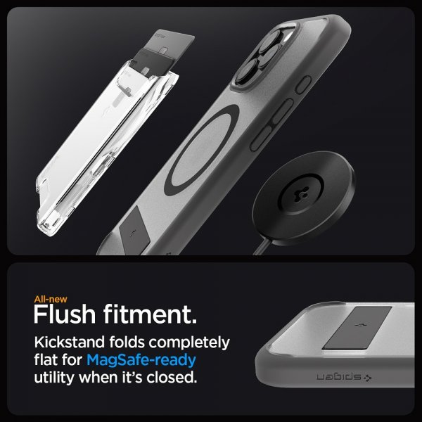 Spigen iPhone 16 Pro Max Cover Ultra Hybrid S MagFit Frost Gray