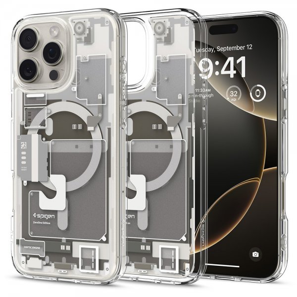 Spigen iPhone 16 Pro Max Cover Ultra Hybrid Zero One MagFit Natural Titanium