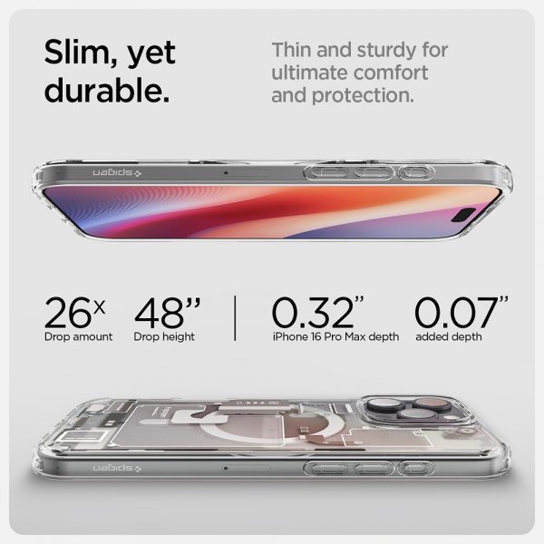 Spigen iPhone 16 Pro Max Cover Ultra Hybrid Zero One MagFit Natural Titanium