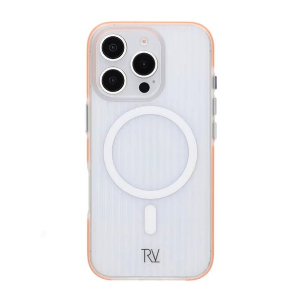Rvelon iPhone 16 Pro Cover Korrugeret MagSafe Orange