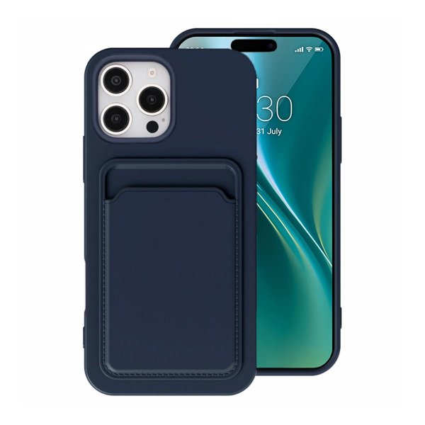 iPhone 16 Pro Cover Pung Blå