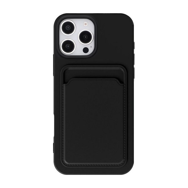iPhone 16 Pro Cover Kortholder Sort