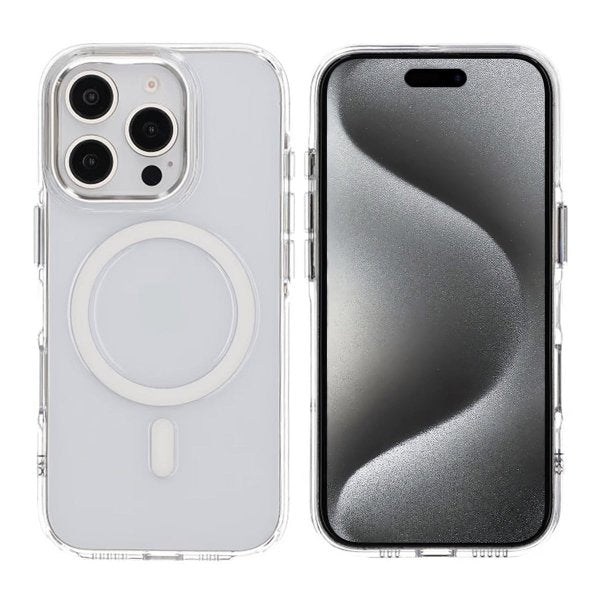 Rvelon iPhone 16 Pro Cover Kamerakant MagSafe Transparent