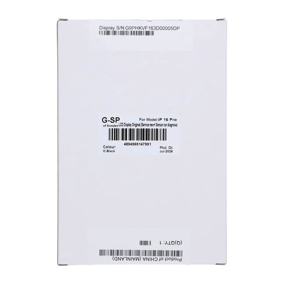 iPhone 16 Pro OLED-skærm Original - Sensor Diagnostik