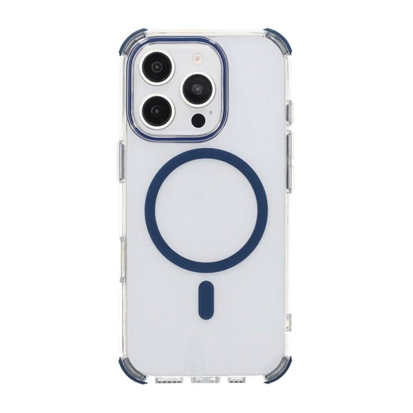 Rvelon iPhone 16 Pro Cover Stødsikkert MagSafe Blå