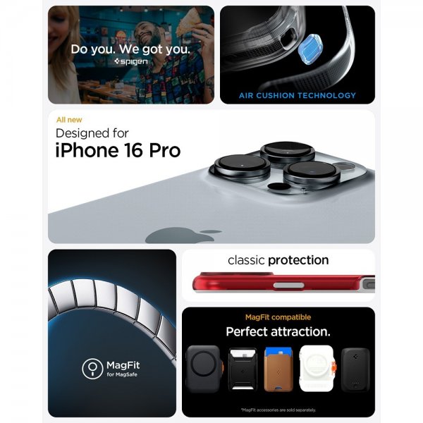 Spigen iPhone 16 Pro Cover Classic C1 MagFit Ruby