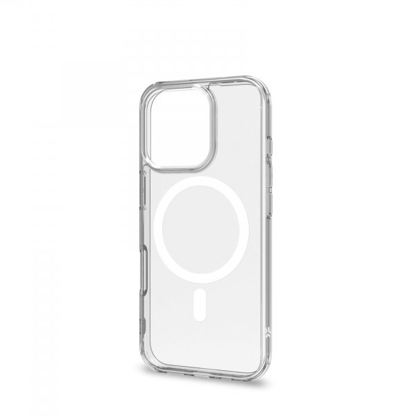 Celly iPhone 16 Pro Cover GELSKINMAG MagSafe Transparent Hvid