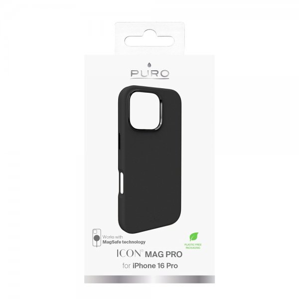 Puro iPhone 16 Pro Cover ICON Mag Pro Sort