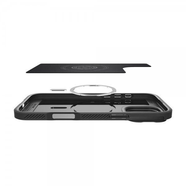 Spigen iPhone 16 Pro Cover Optik Armor MagFit Sort