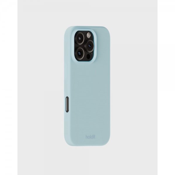 holdit iPhone 16 Pro Cover Silikone Mineral Blue