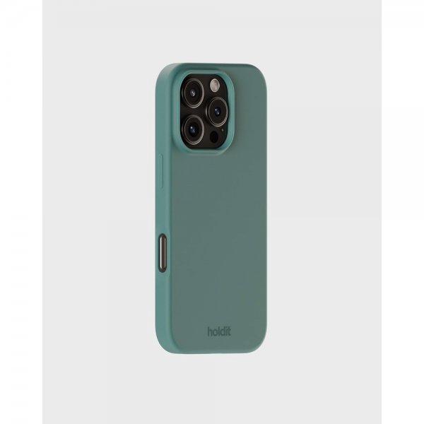holdit iPhone 16 Pro Cover Silikone Moss Green