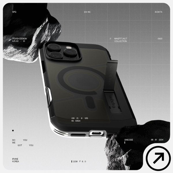 Spigen iPhone 16 Pro Cover Tough Armor T MagFit Frost Black