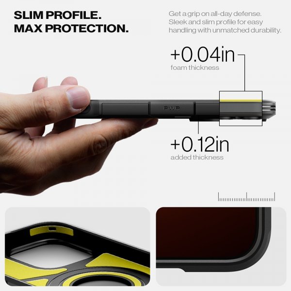 Spigen iPhone 16 Pro Cover Tough Armor T MagFit Sort
