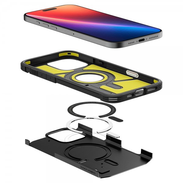 Spigen iPhone 16 Pro Cover Tough Armor T MagFit Sort