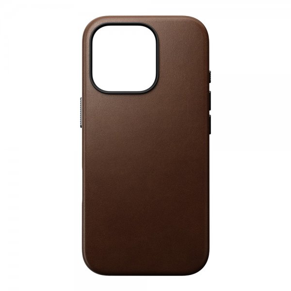 Nomad iPhone 16 Pro Cover Traditional Leather Case Brun