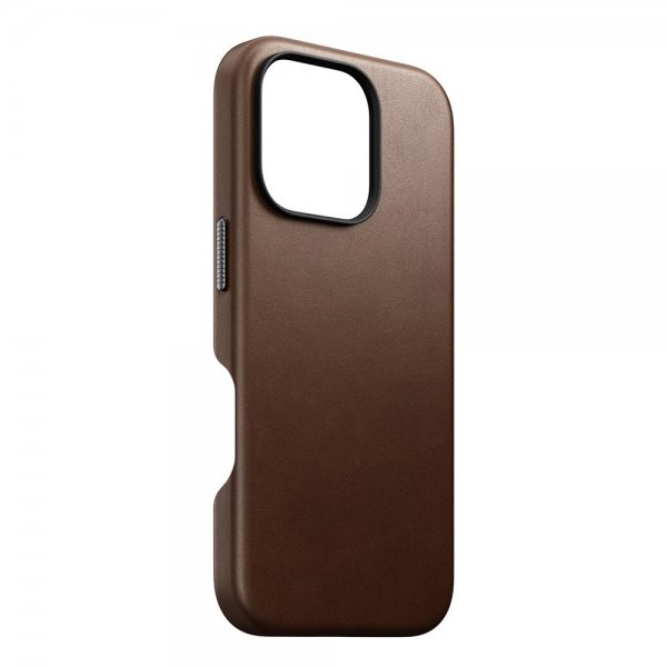 Nomad iPhone 16 Pro Cover Traditional Leather Case Brun