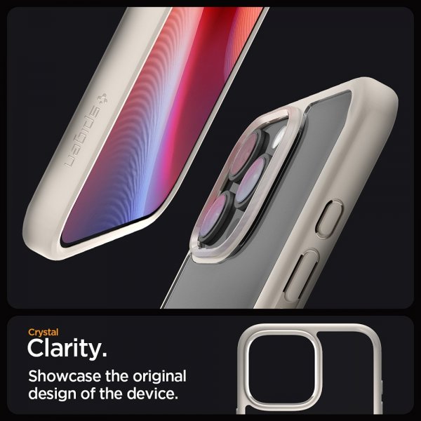 Spigen iPhone 16 Pro Cover Ultra Hybrid Natural Titanium