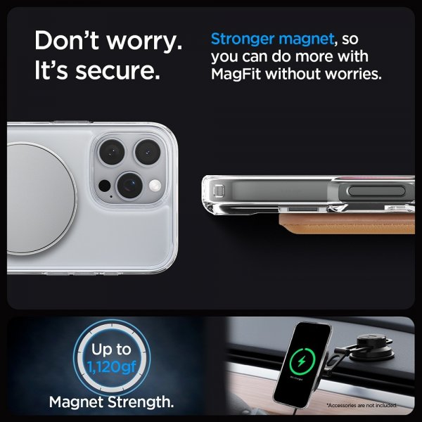 Spigen iPhone 16 Pro Cover Ultra Hybrid S MagFit Krystalklar