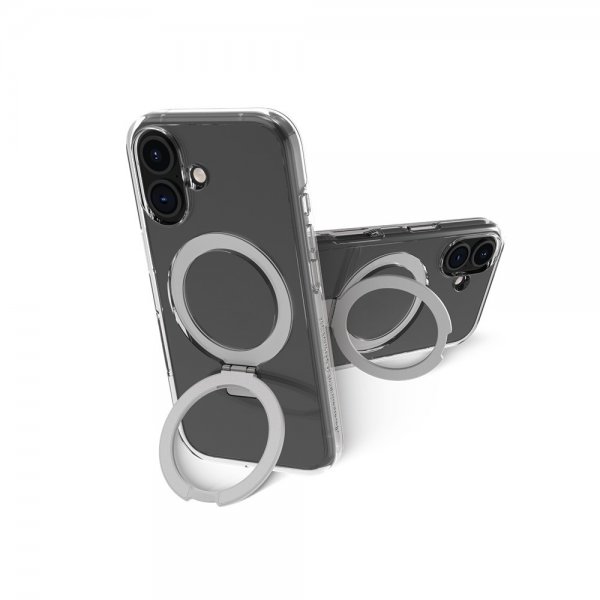 dbramante1928 iPhone 16 Cover Iceland Ultra D3O MagSafe Kickstand Gennemsigtig
